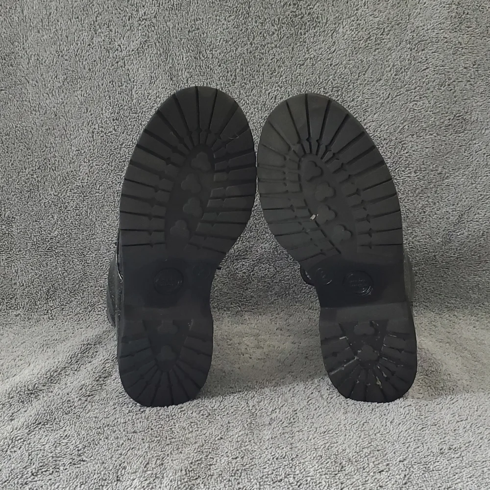 Wonder Nation Black Glitter Moto Boot